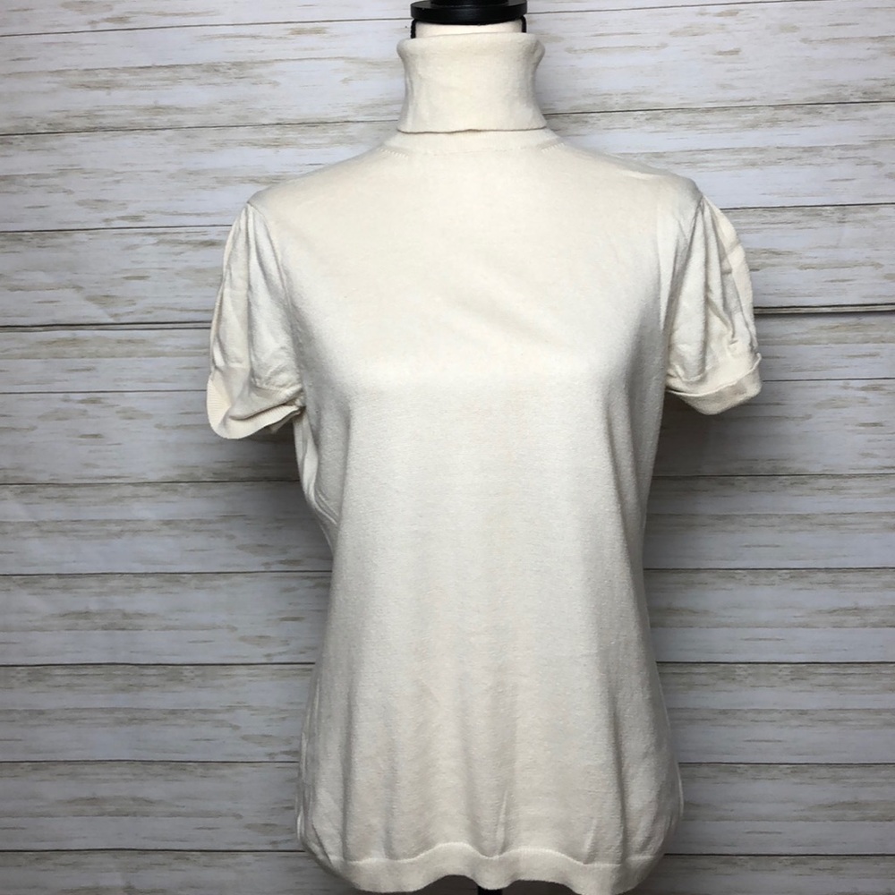 Banana Republic Short Sleeve Turtleneck Sweater